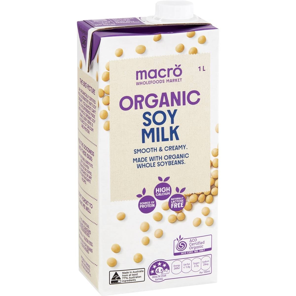 Macro Organic Soy Long Life Milk UHT