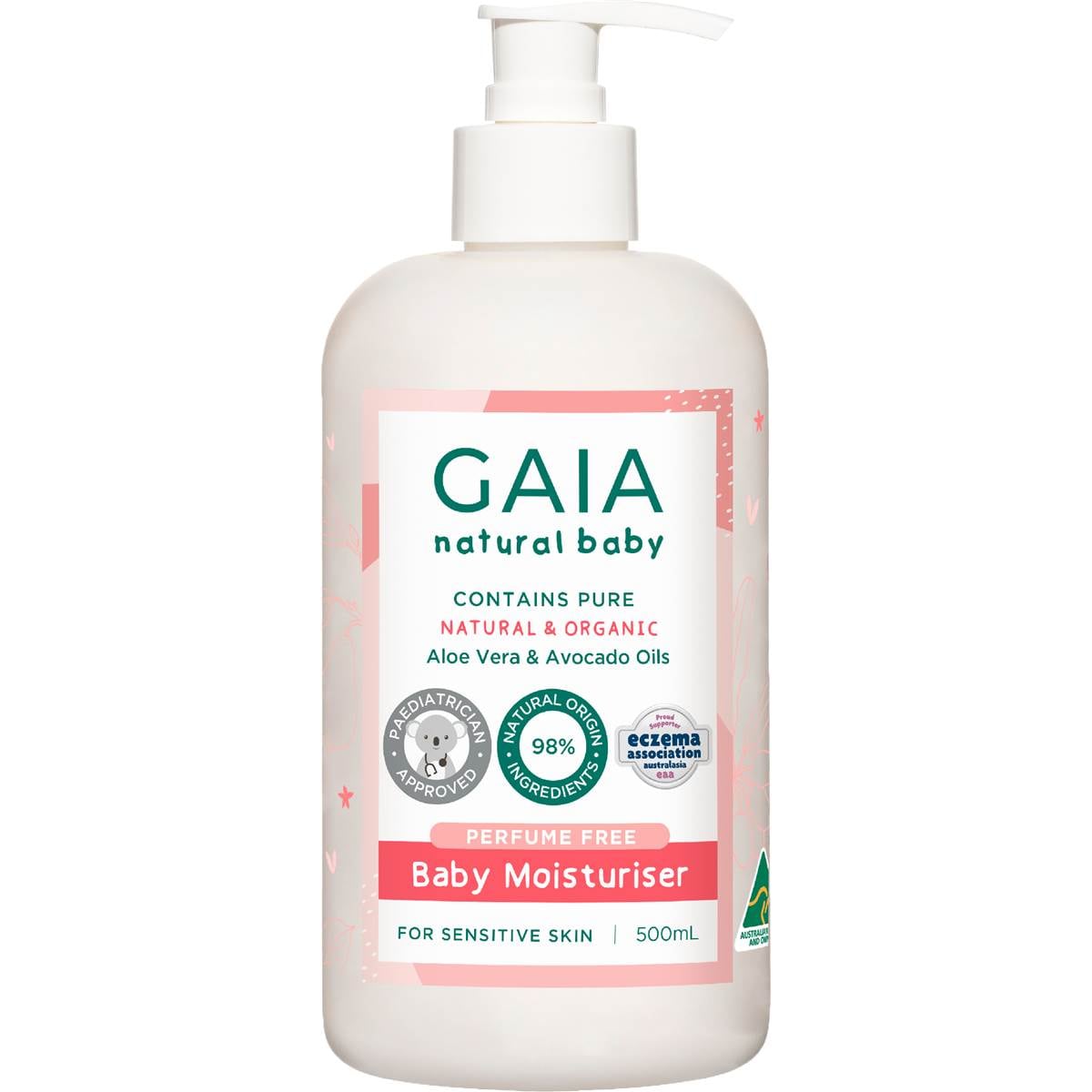 Gaia Natural Baby Moisturiser 500mL