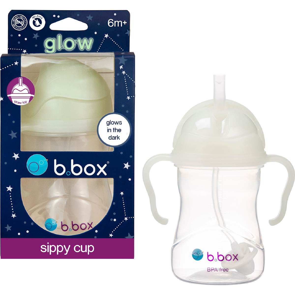 B.Box Sippy Cup Glow In The Dark each