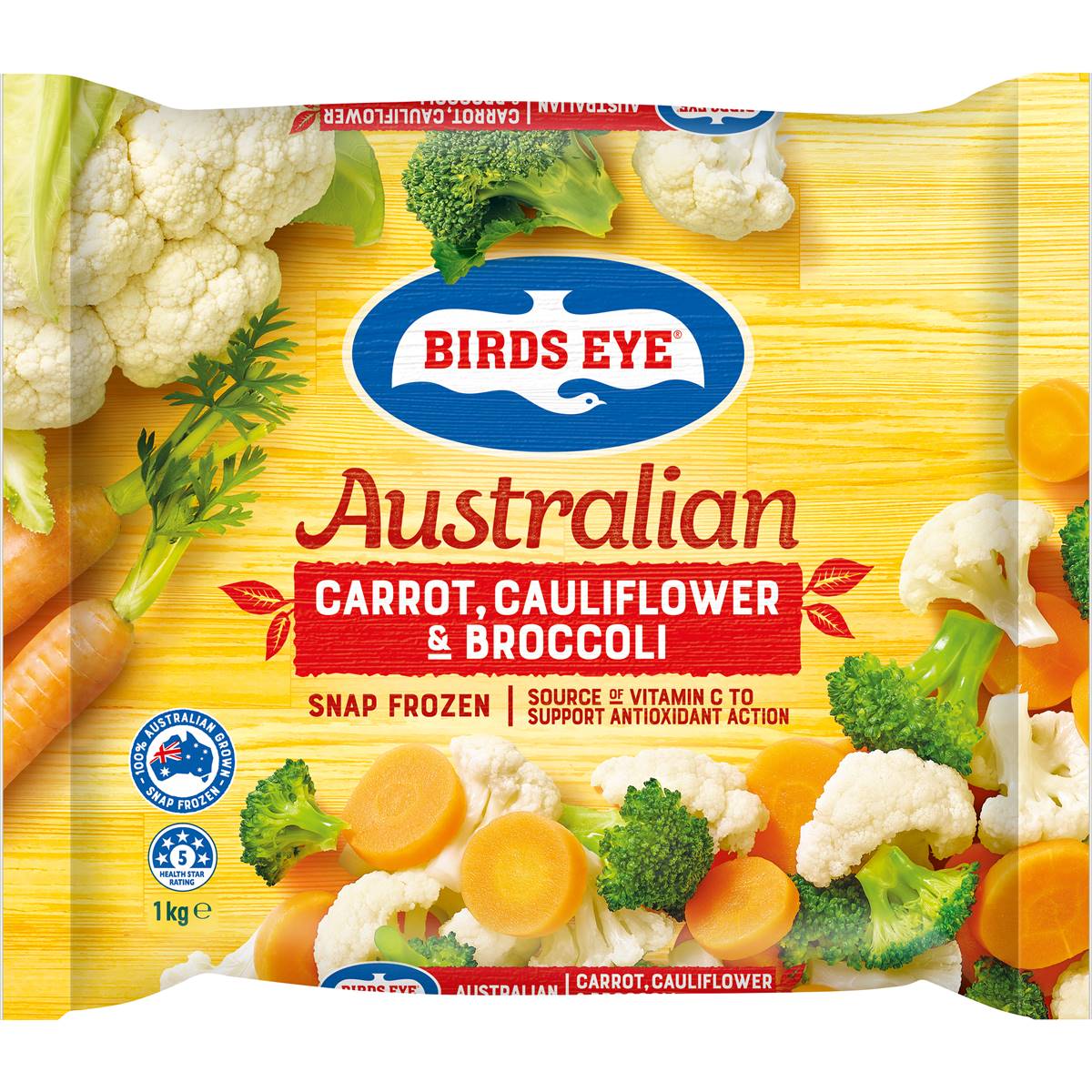 Calories in Birds Eye Snap Frozen Carrot, Cauliflower & Broccoli