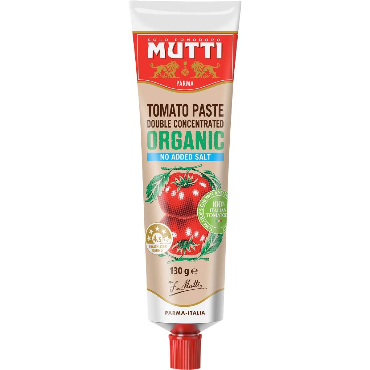 Calories in Mutti Organic Tomato Paste Double Concentrated calcount