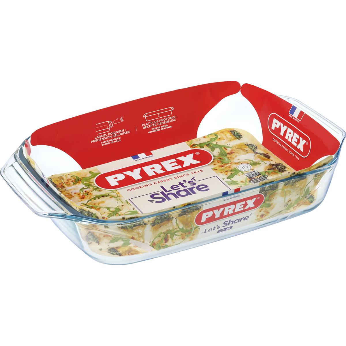 Pyrex Let's Share Glass Roasting Dish 4L each