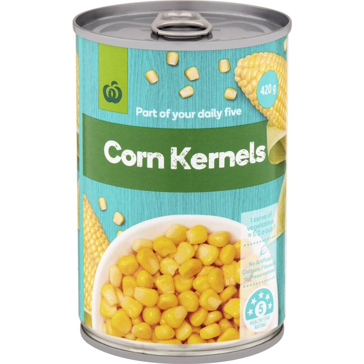 Calories in Woolworths Corn Sweet Kernels calcount
