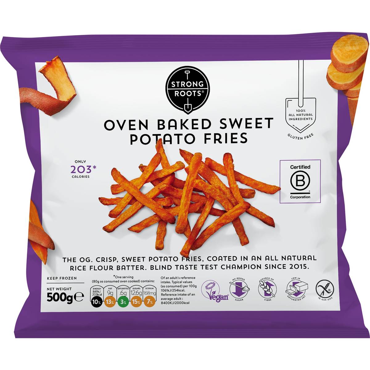 Strong Roots Oven Baked Sweet Potato Fries