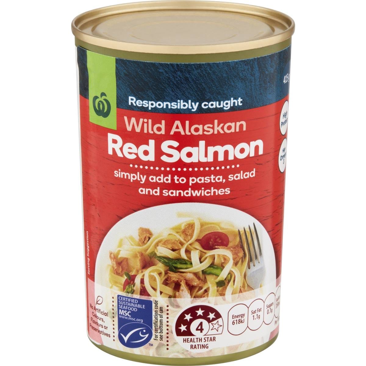 Woolworths Wild Alaskan Red Salmon
