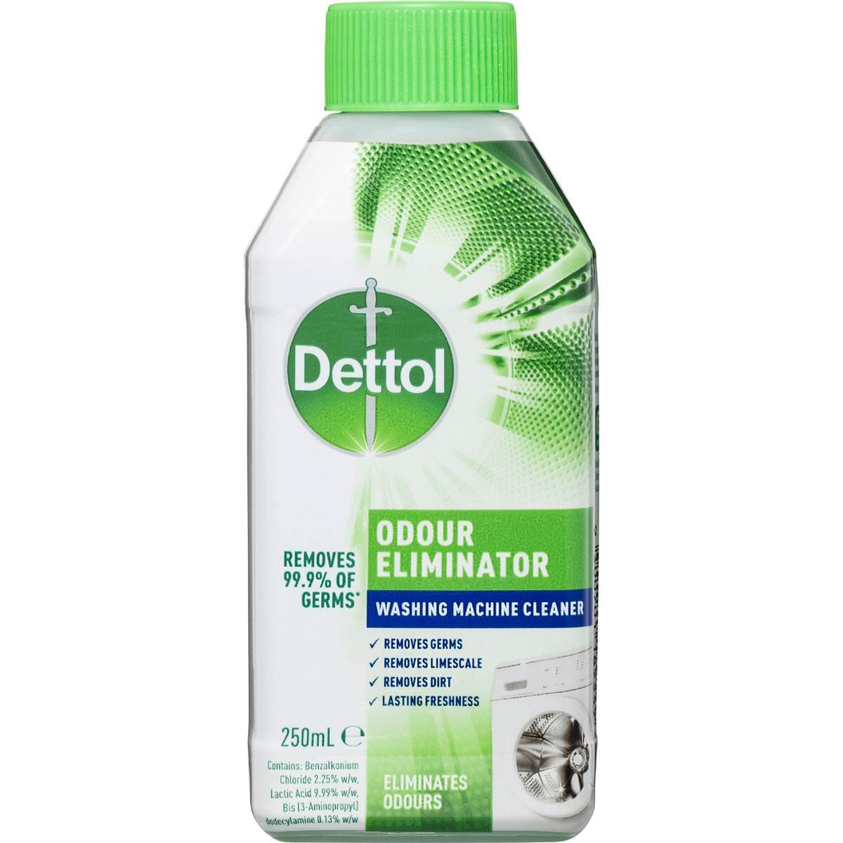 Dettol Odour Eliminator Washing Machine Cleaner 250mL – Woolworths