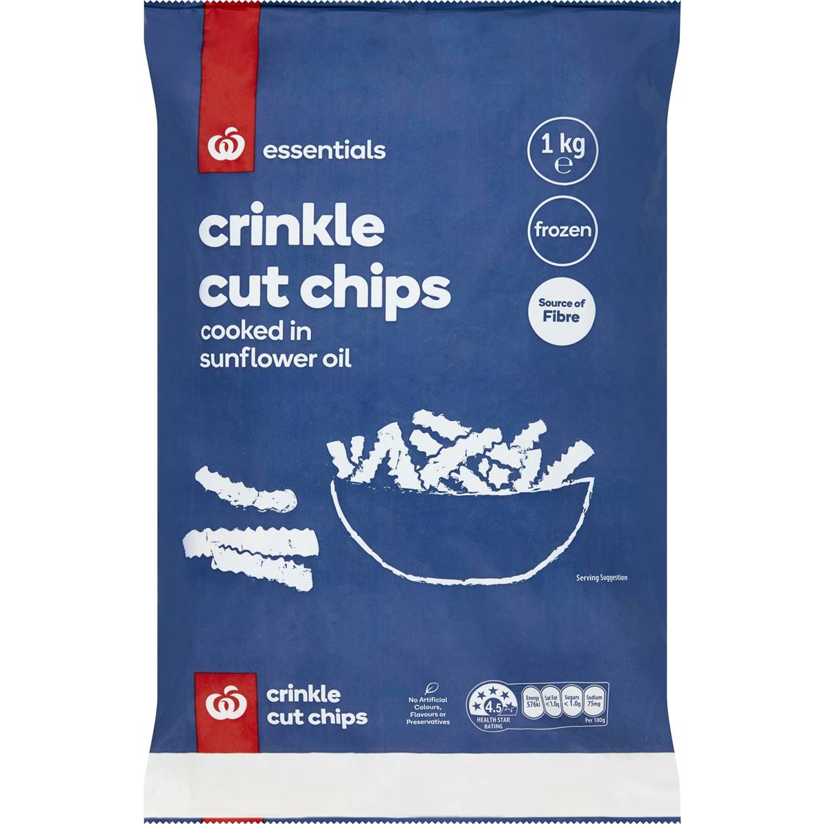 Calories in Essentials Frozen Cut Green Beans calcount