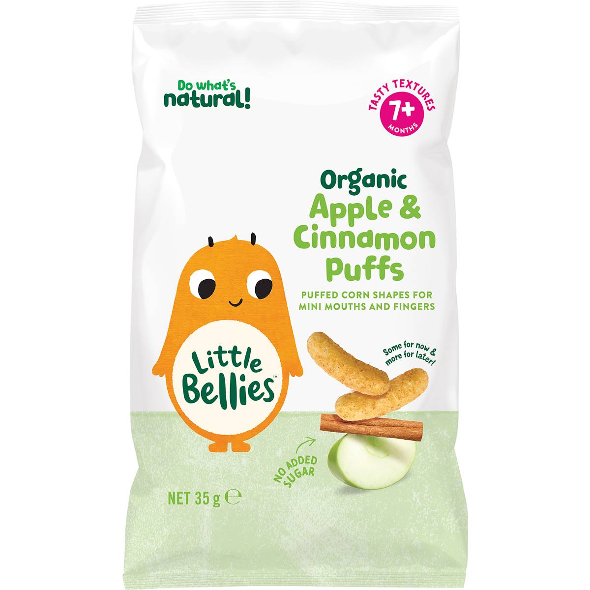 Little Bellies Organic Apple & Cinnamon Puffs 35g