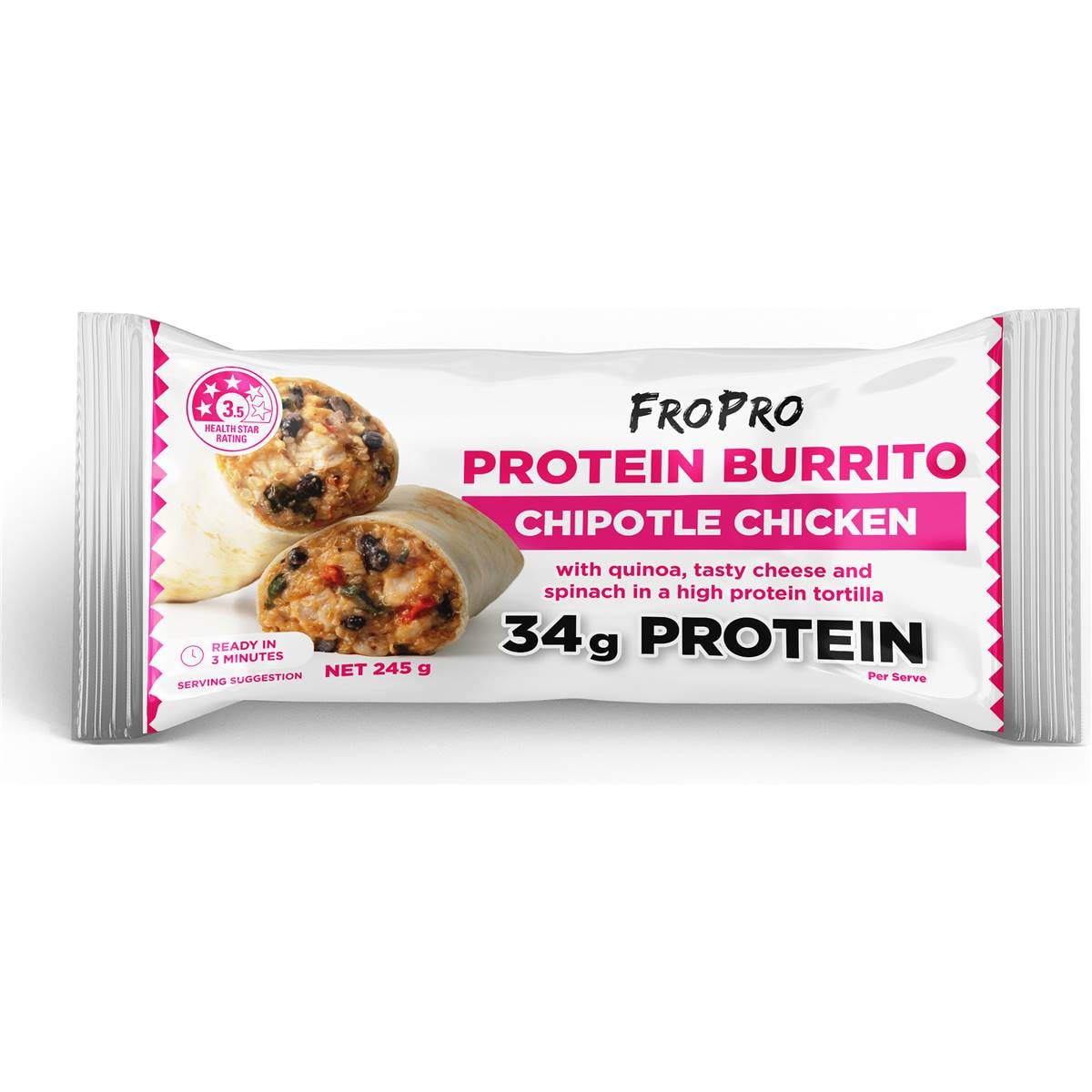 FroPro Protein Burrito Chipotle Chicken 245g