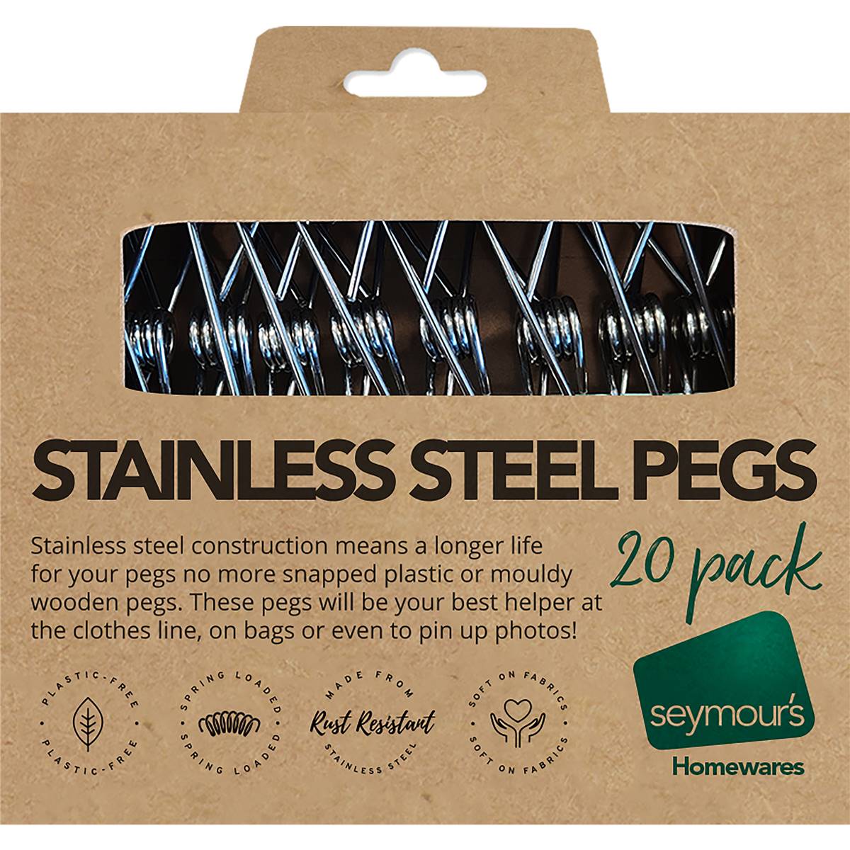 Seymours Stainless Steel Pegs