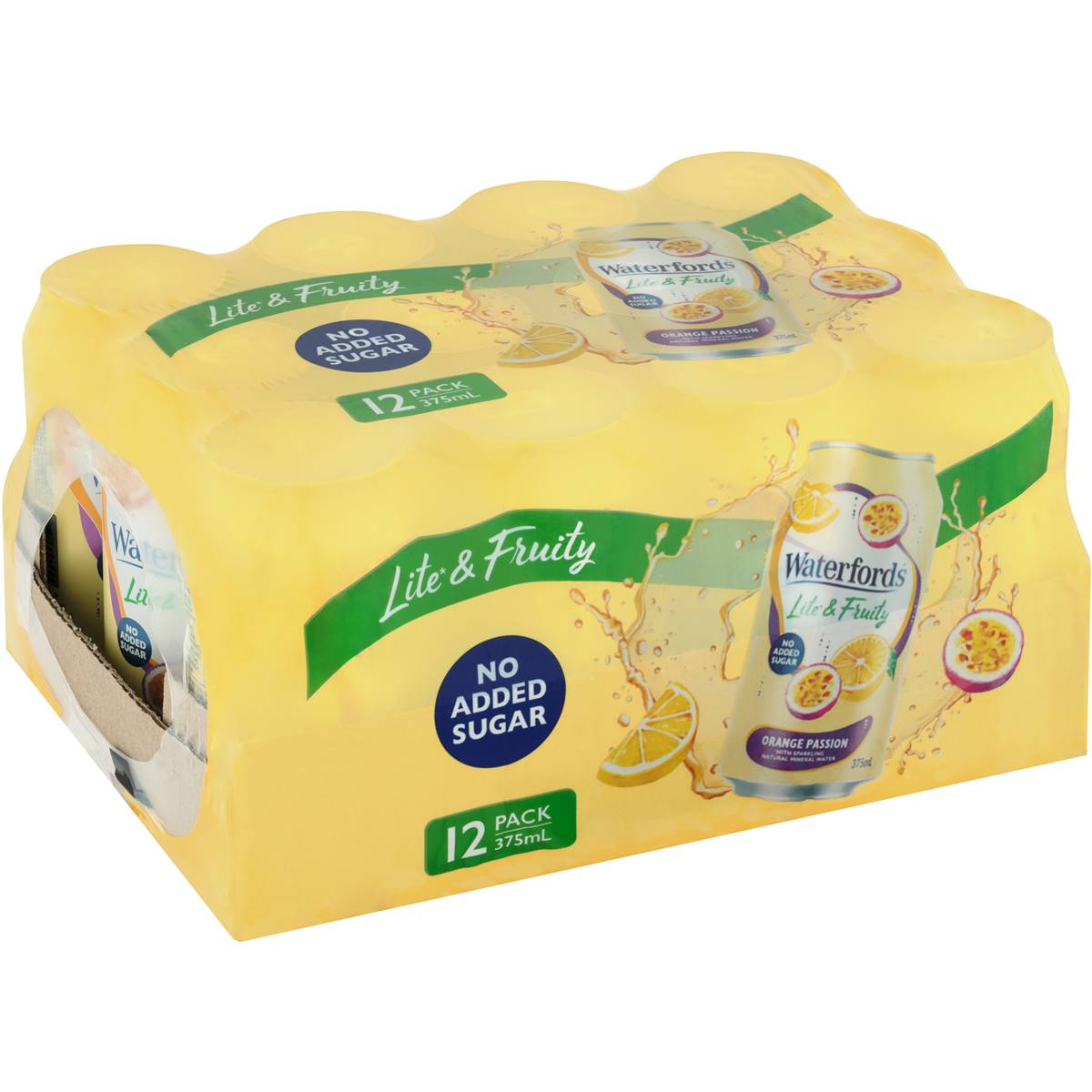 Calories in Waterfords Lite & Fruity No Added Sugar Tahitian Lime Cans