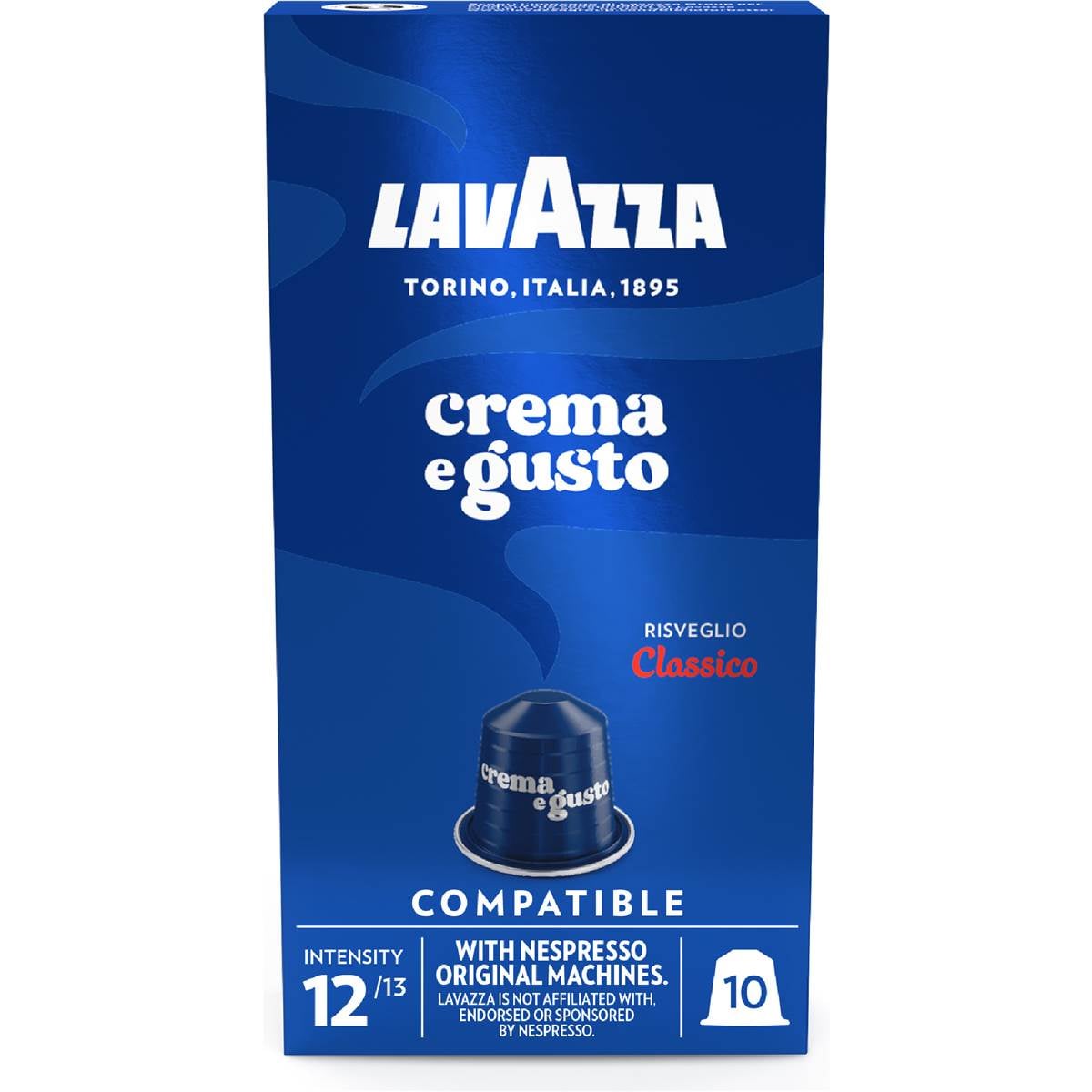 Lavazza Crema e Gusto Coffee Pods Nespresso Compatible 10 pack