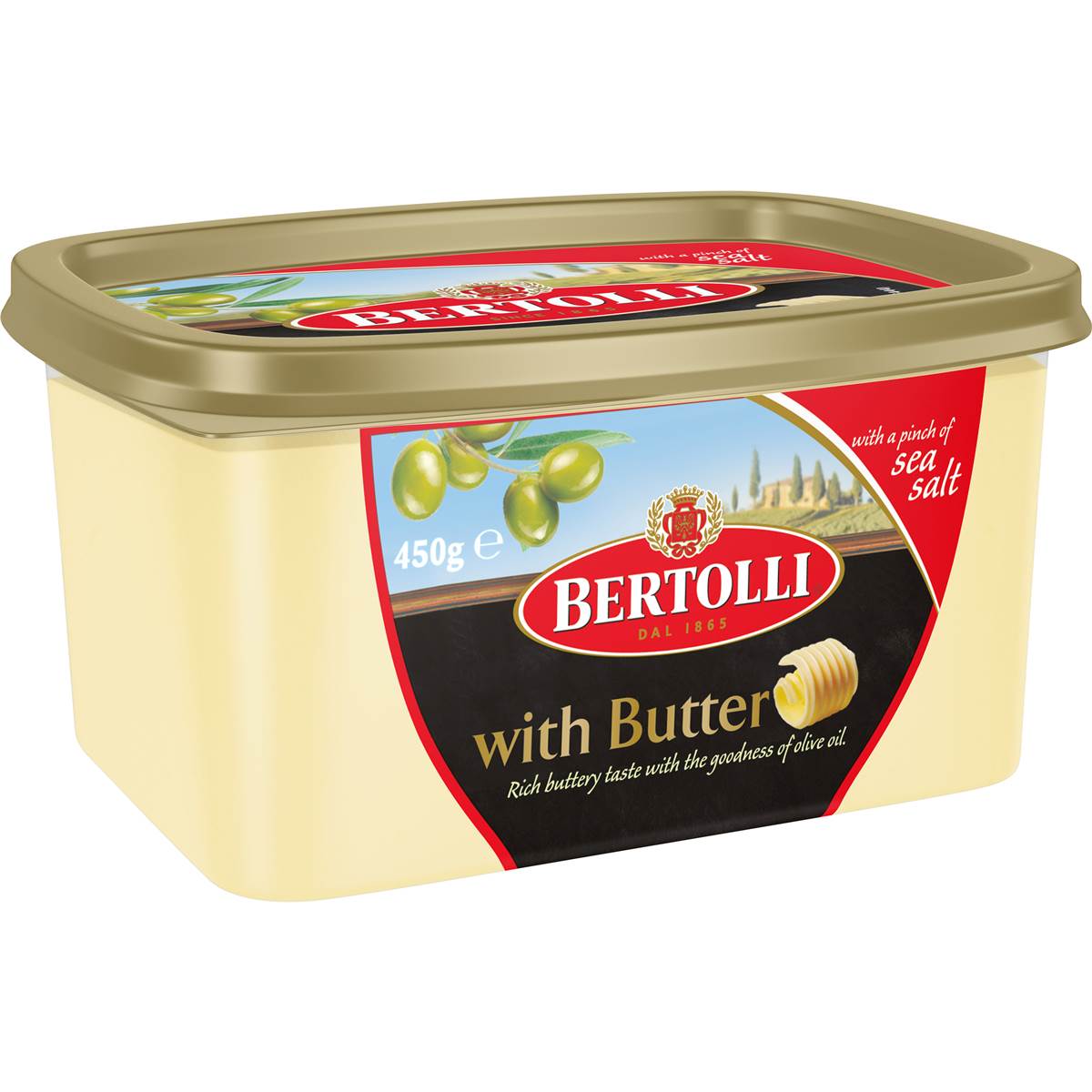 Bertolli With Butter & Sea Salt 450g