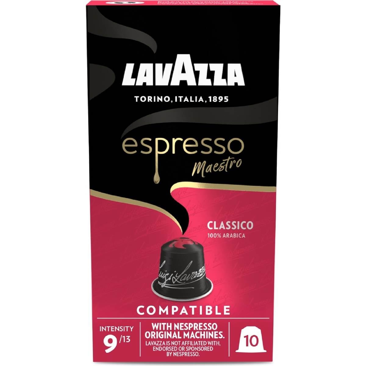Lavazza Classico Coffee Pods Nespresso Compatible 10 pack