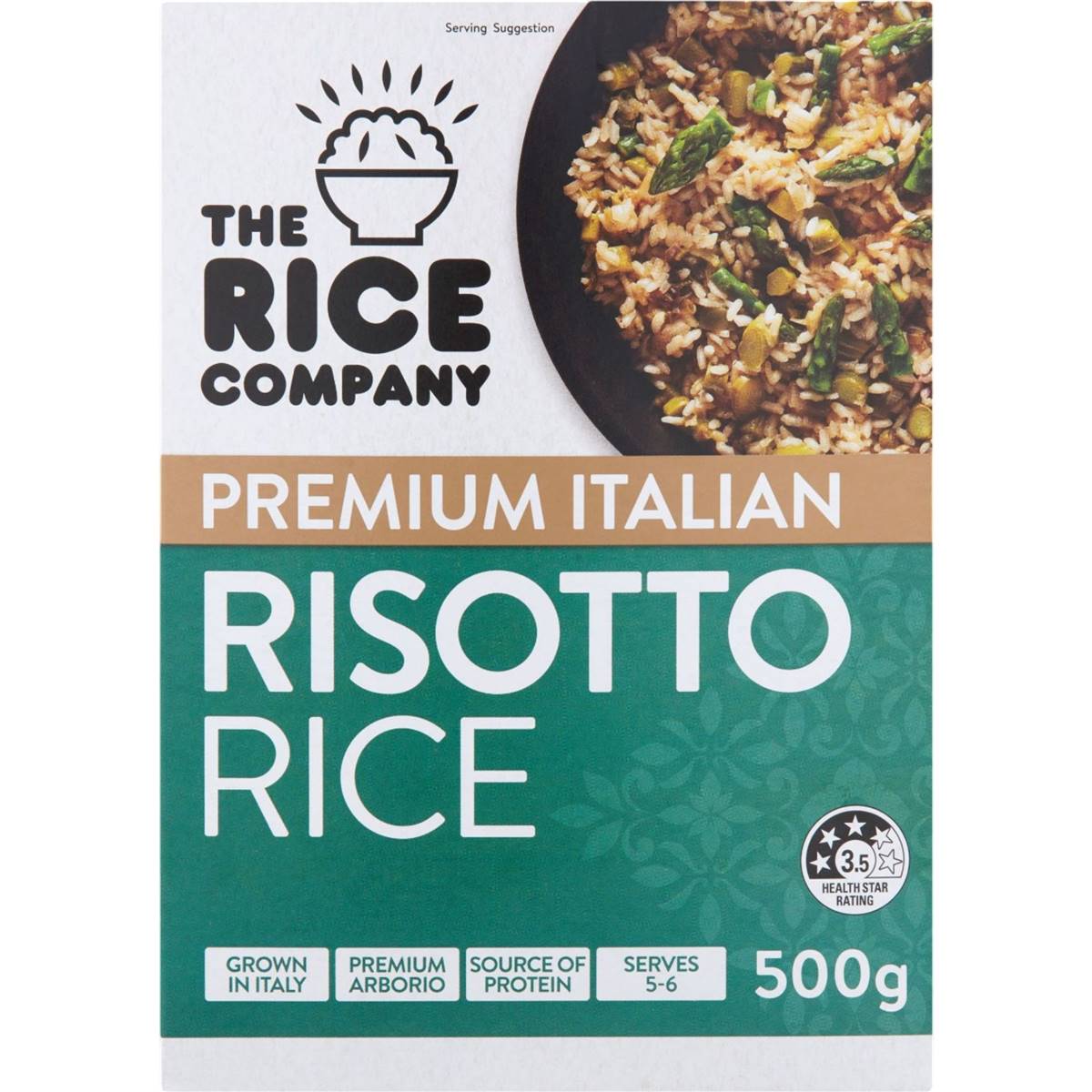 Calories in Trc Italian Risotto Rice 500g The Rice Company Italian Risotto Rice