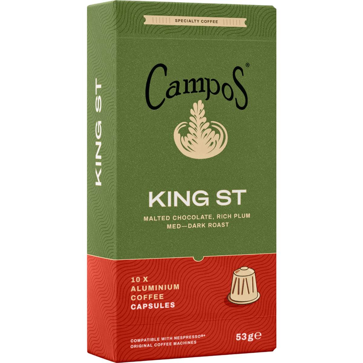 Campos King St Aluminium Coffee Capsules