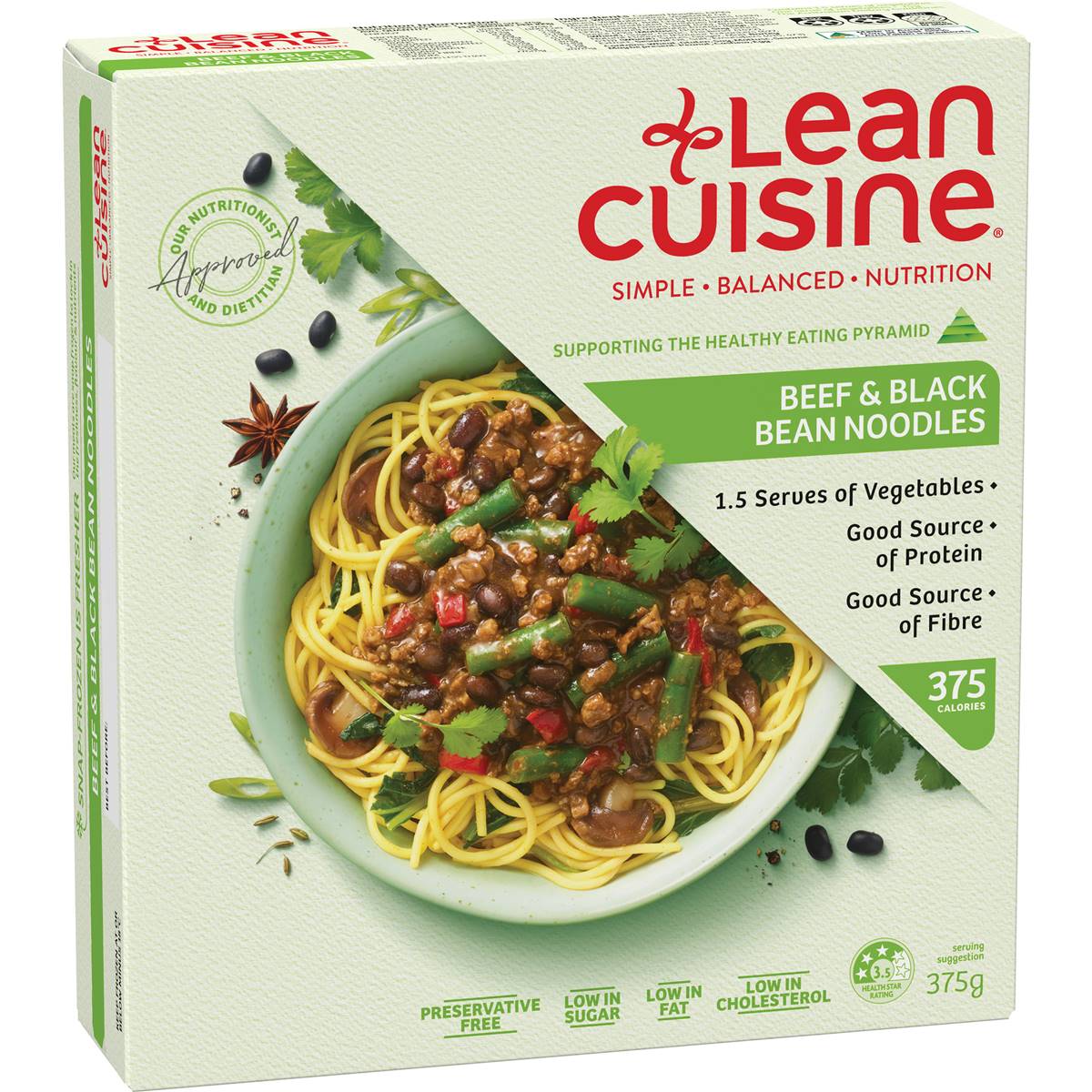 Calories in Lean Cuisine Balance Beef Teriyaki Noodles Calorie Counter