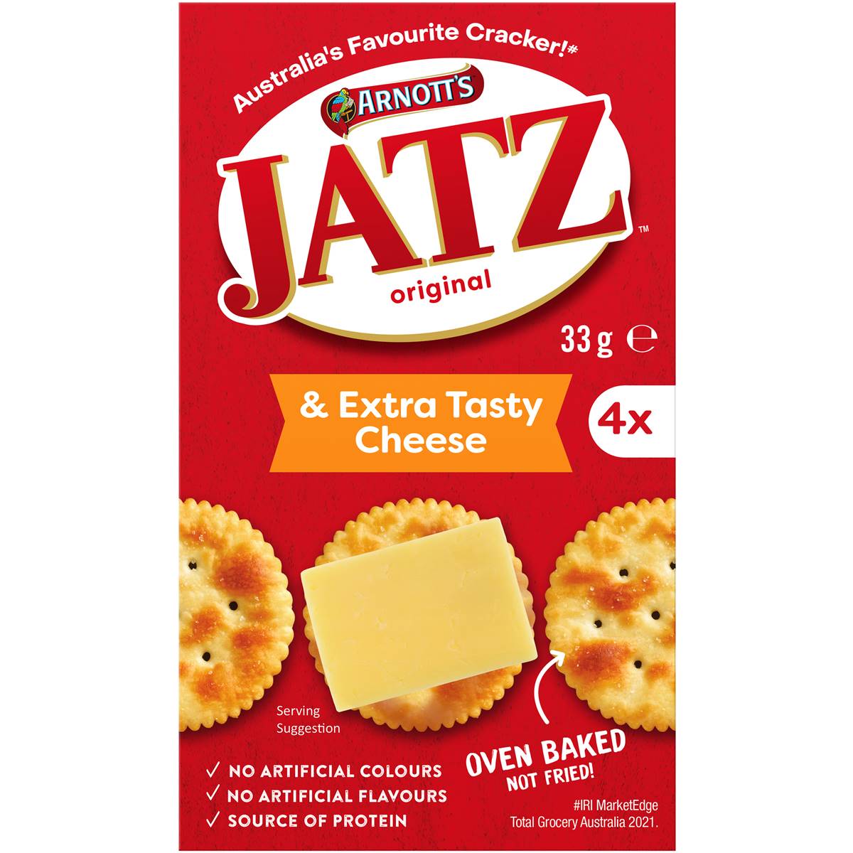 Calories in Arnott's Jatz Cracked Pepper Biscuits calcount