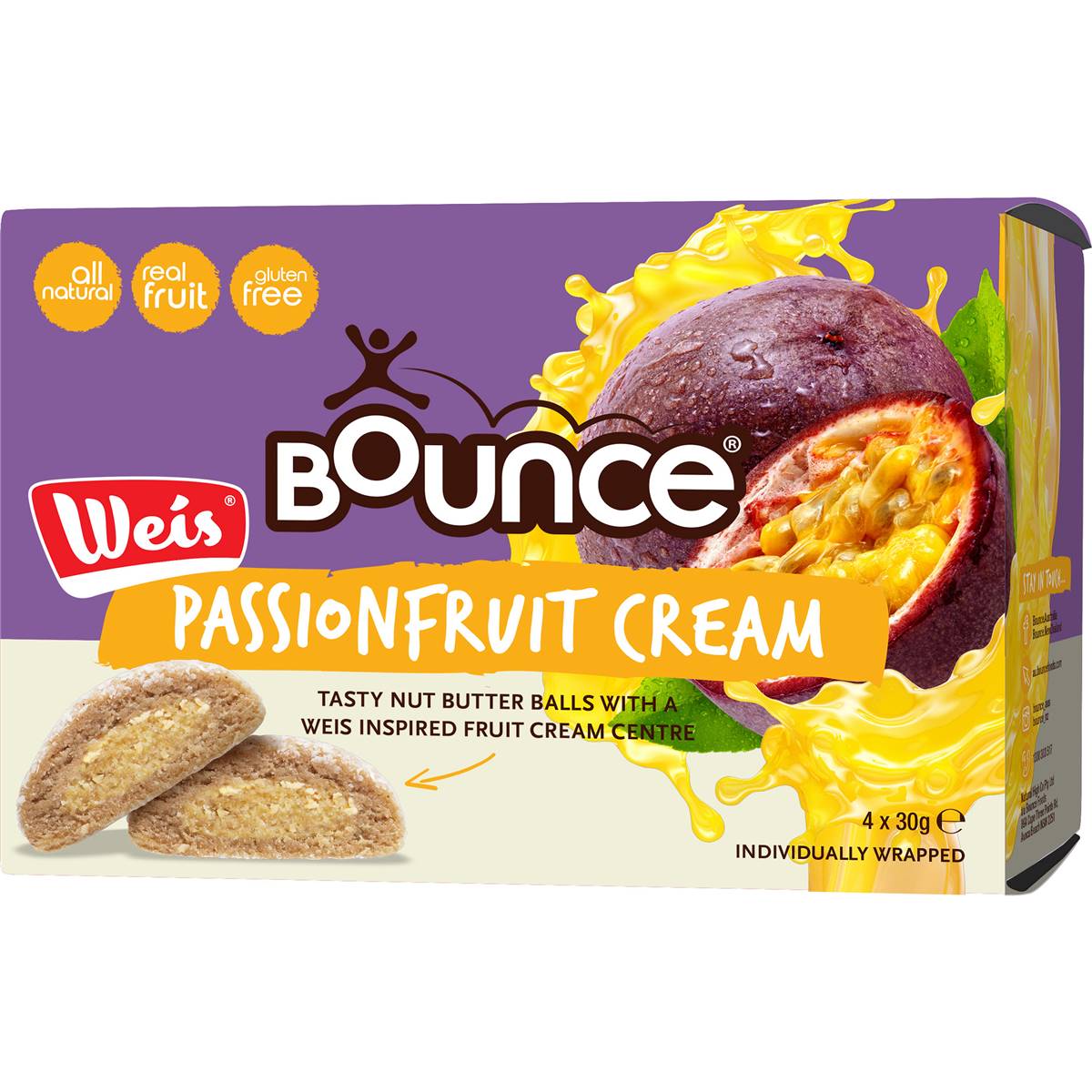 452 calories in Bounce Weis Mango Cream Filled Balls (100g) calcount