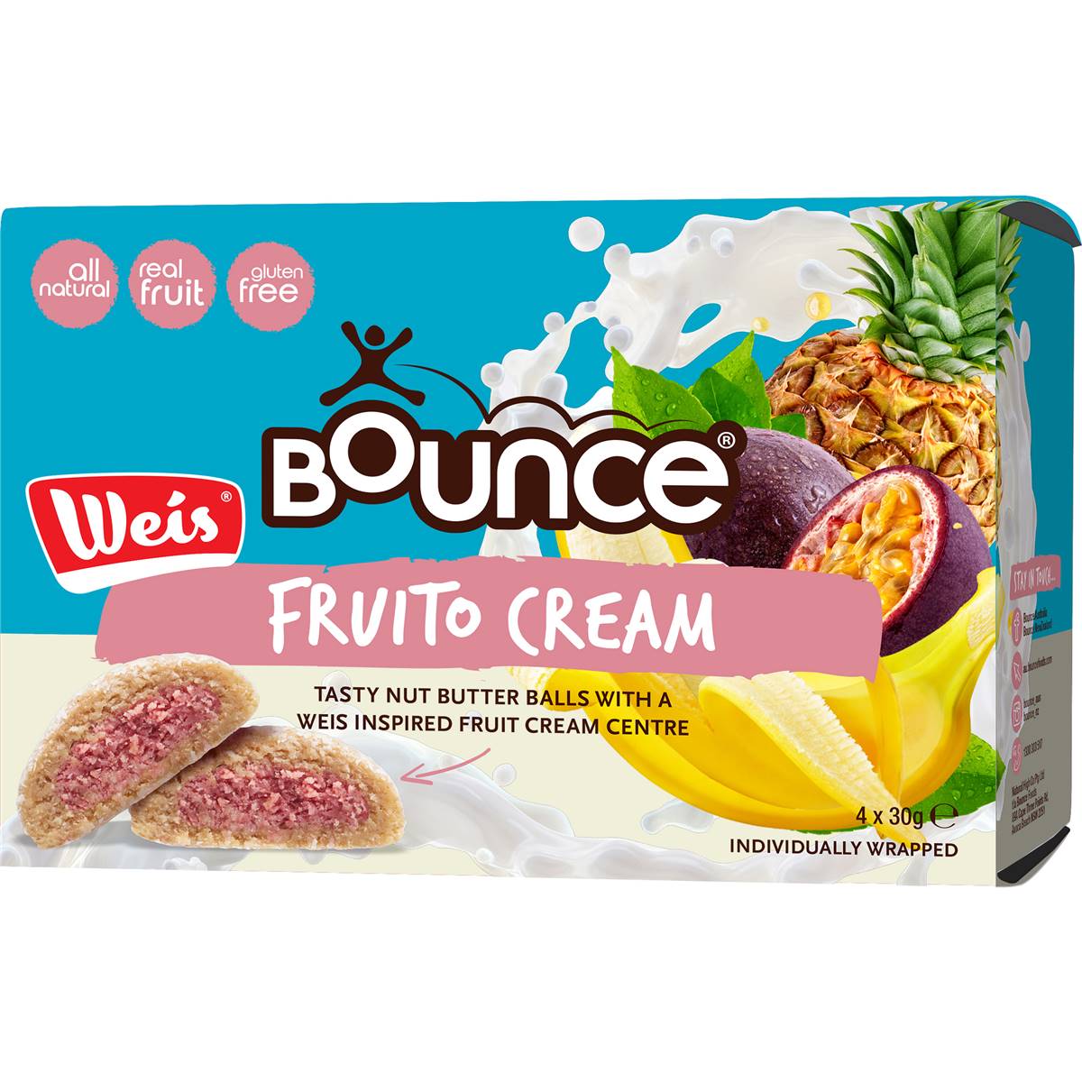 452 calories in Bounce Weis Mango Cream Filled Balls (100g) calcount