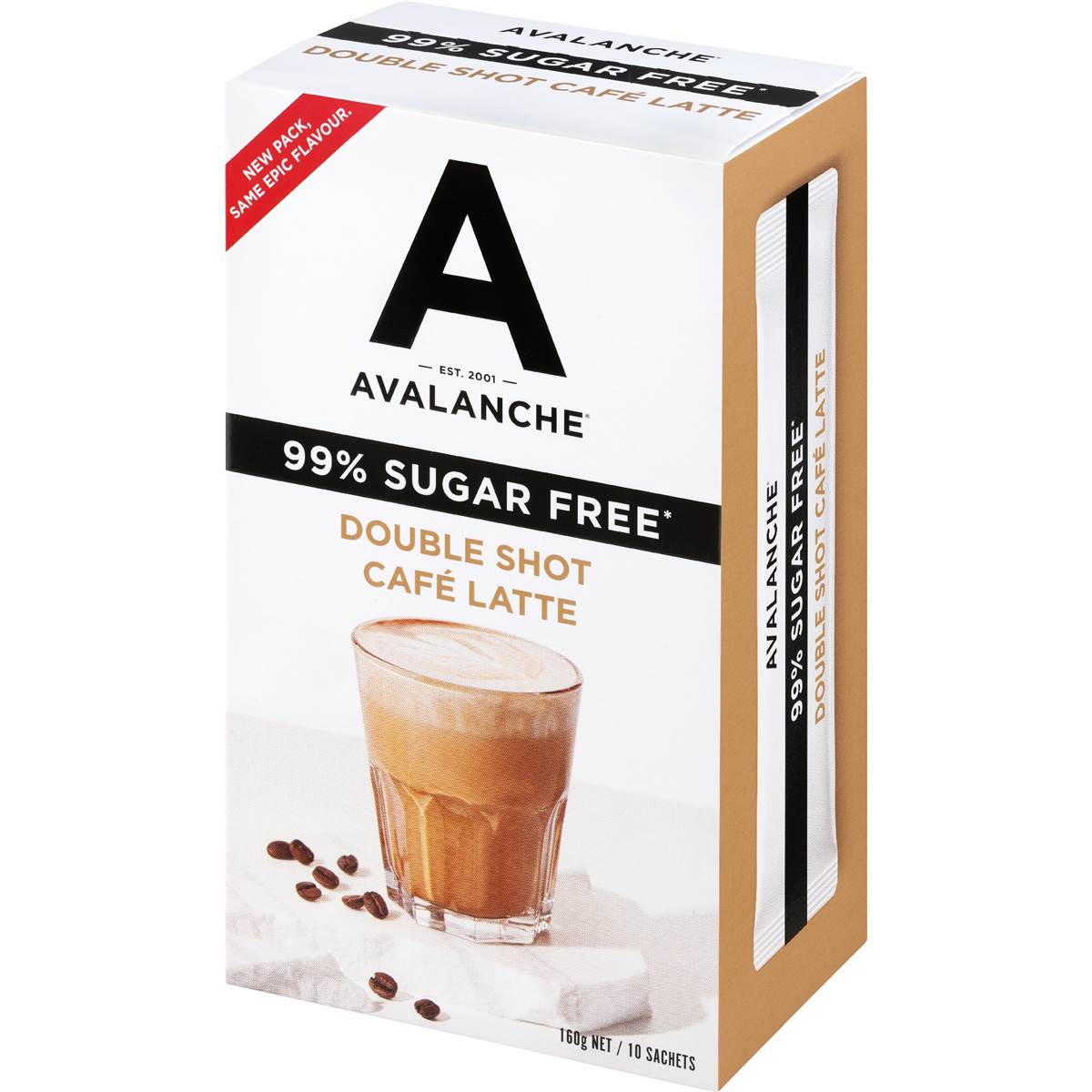 Avalanche 99% Sugar Free Latte 10 pack