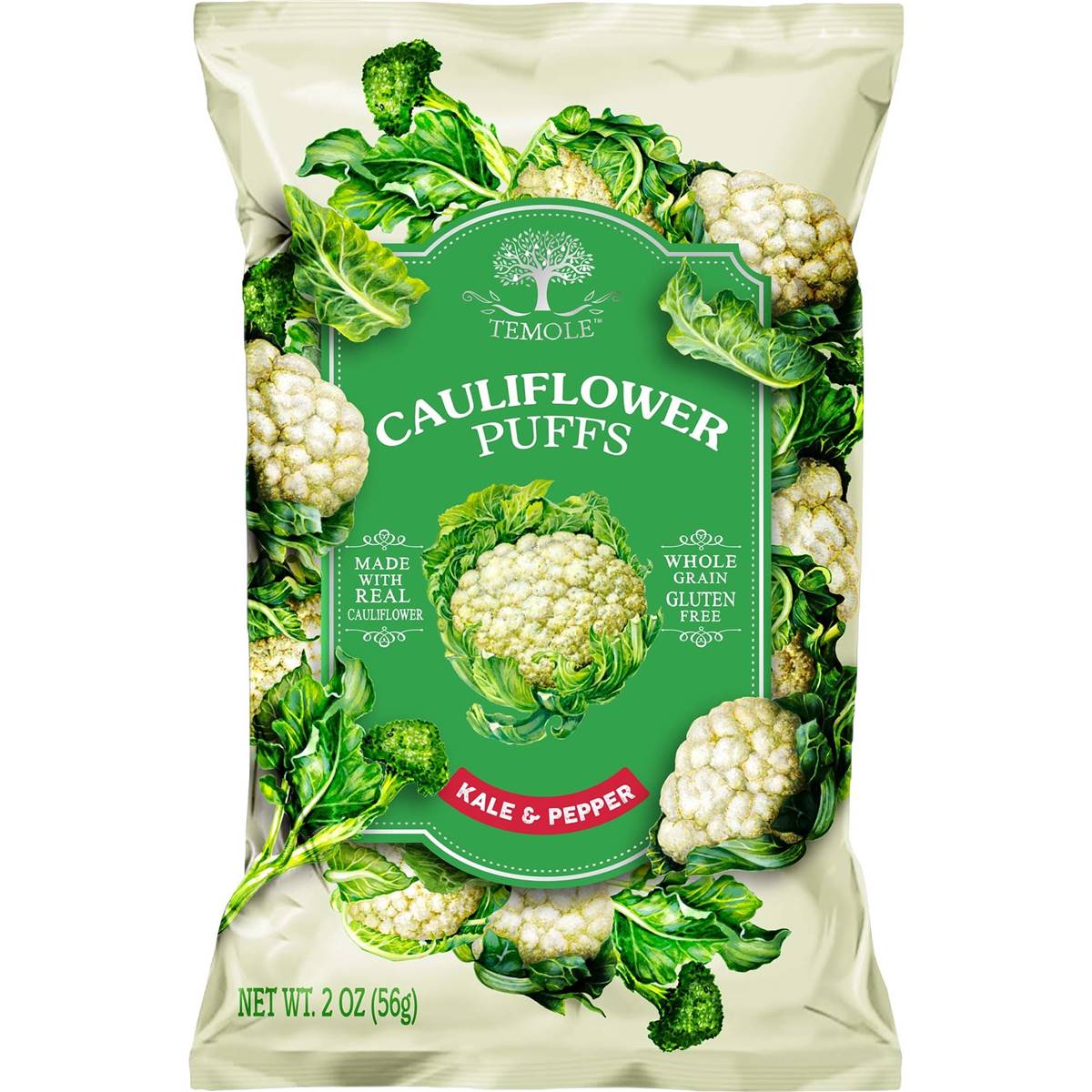 Temole Cauliflower Puffs Kale & Pepper