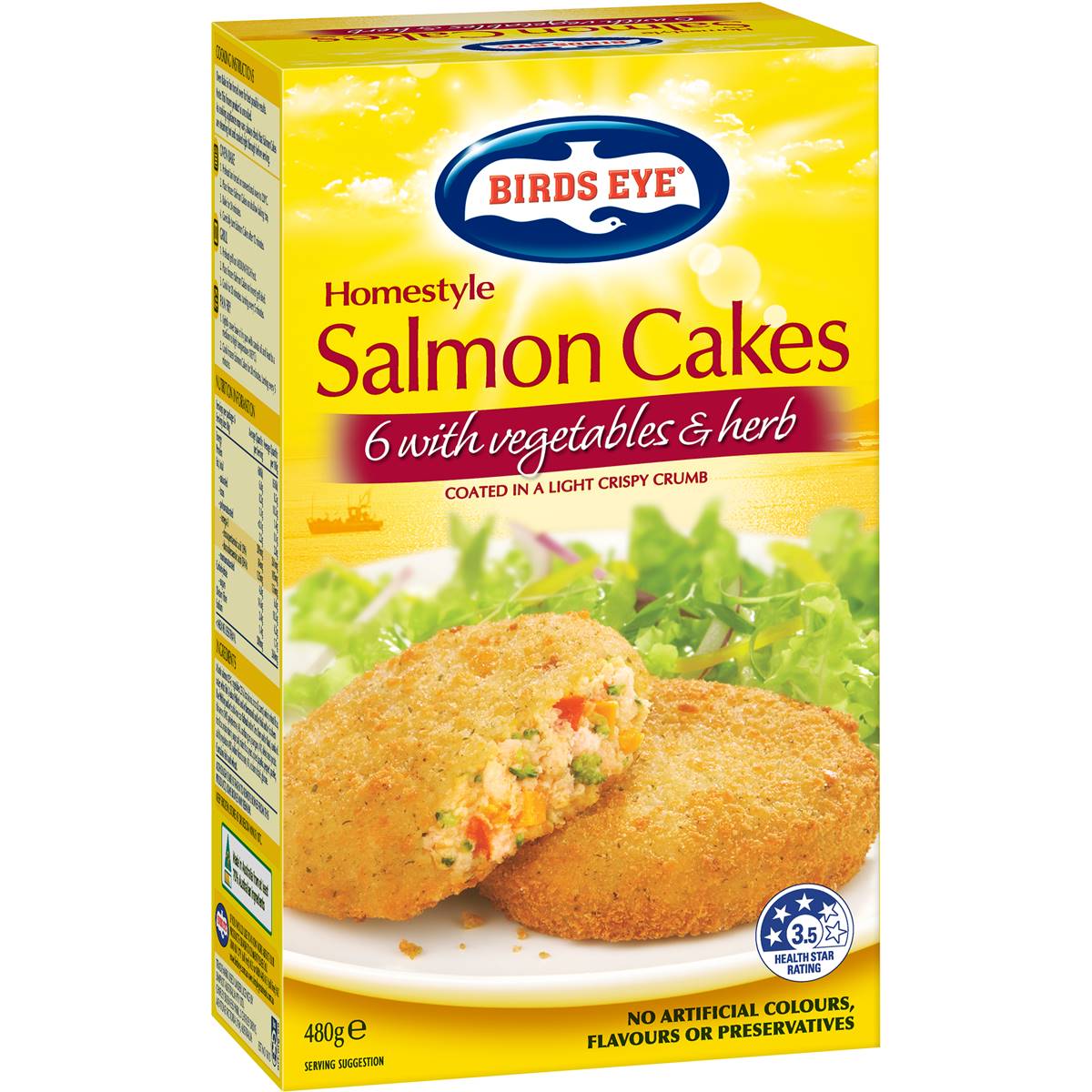 Birds Eye Fish Cakes Salmon With Vegetables & Herbs