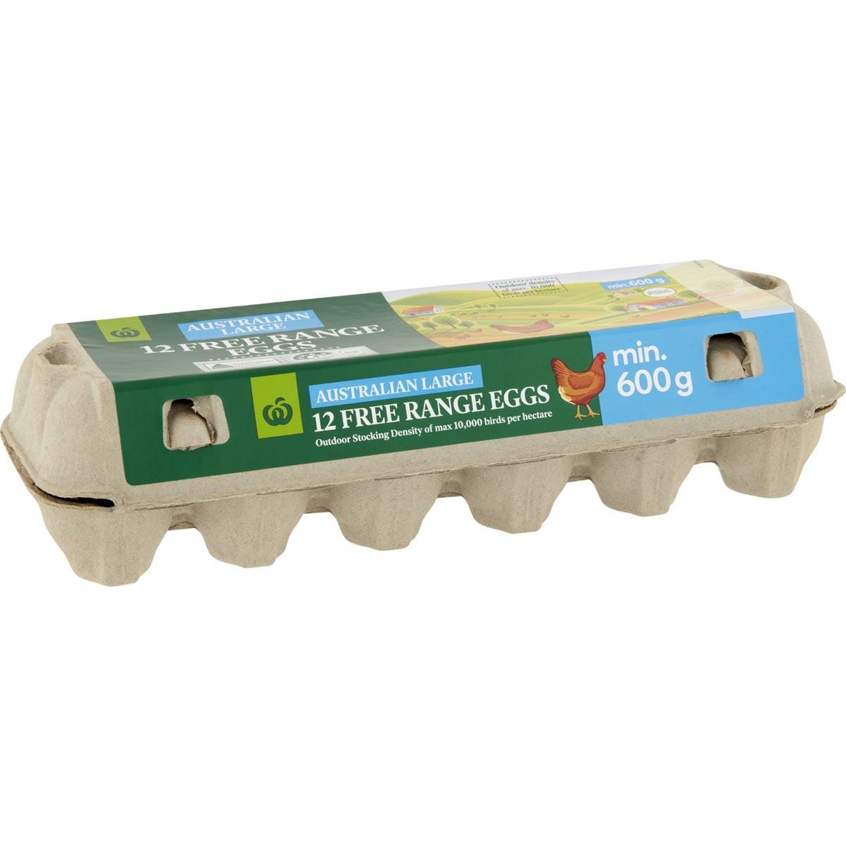 Woolworths 12 Large Free Range Eggs 600g