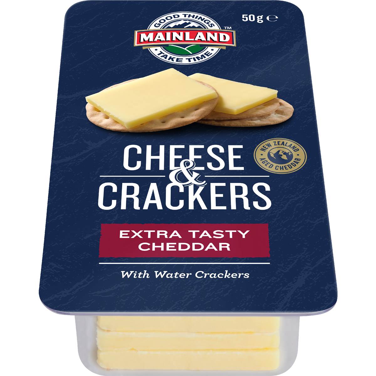 Mainland Cheese Snack with Crackers Extra Tasty Cheddar 50g