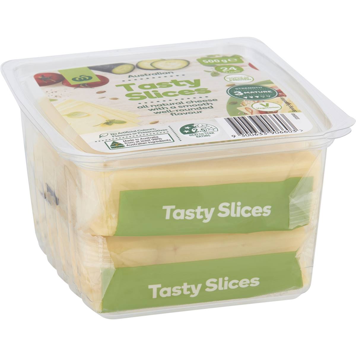 Calories in Woolworths Tasty Cheese Slices