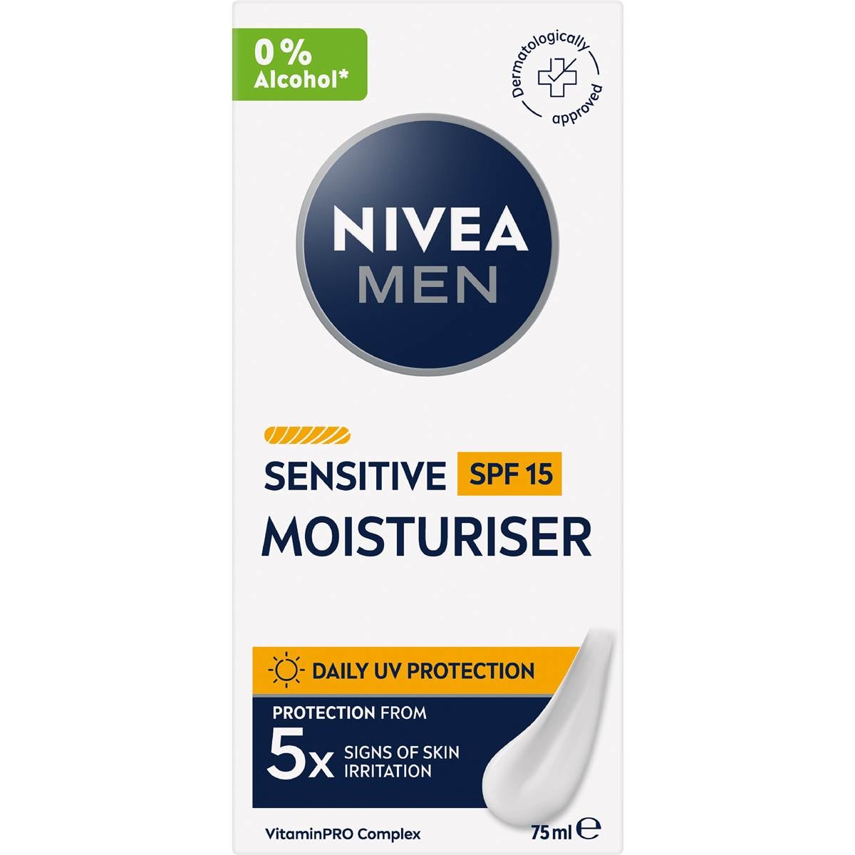 Nivea Men Sensitive Protective Moisturiser SPF 15 75mL