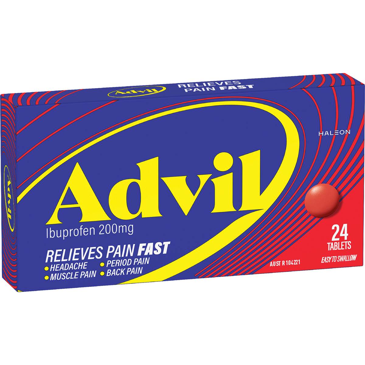 Advil Tablets 200mg Ibuprofen Pain & Fever Relief