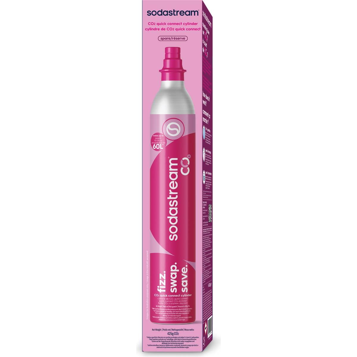 Sodastream 60L Quick Connect Gas Cylinder