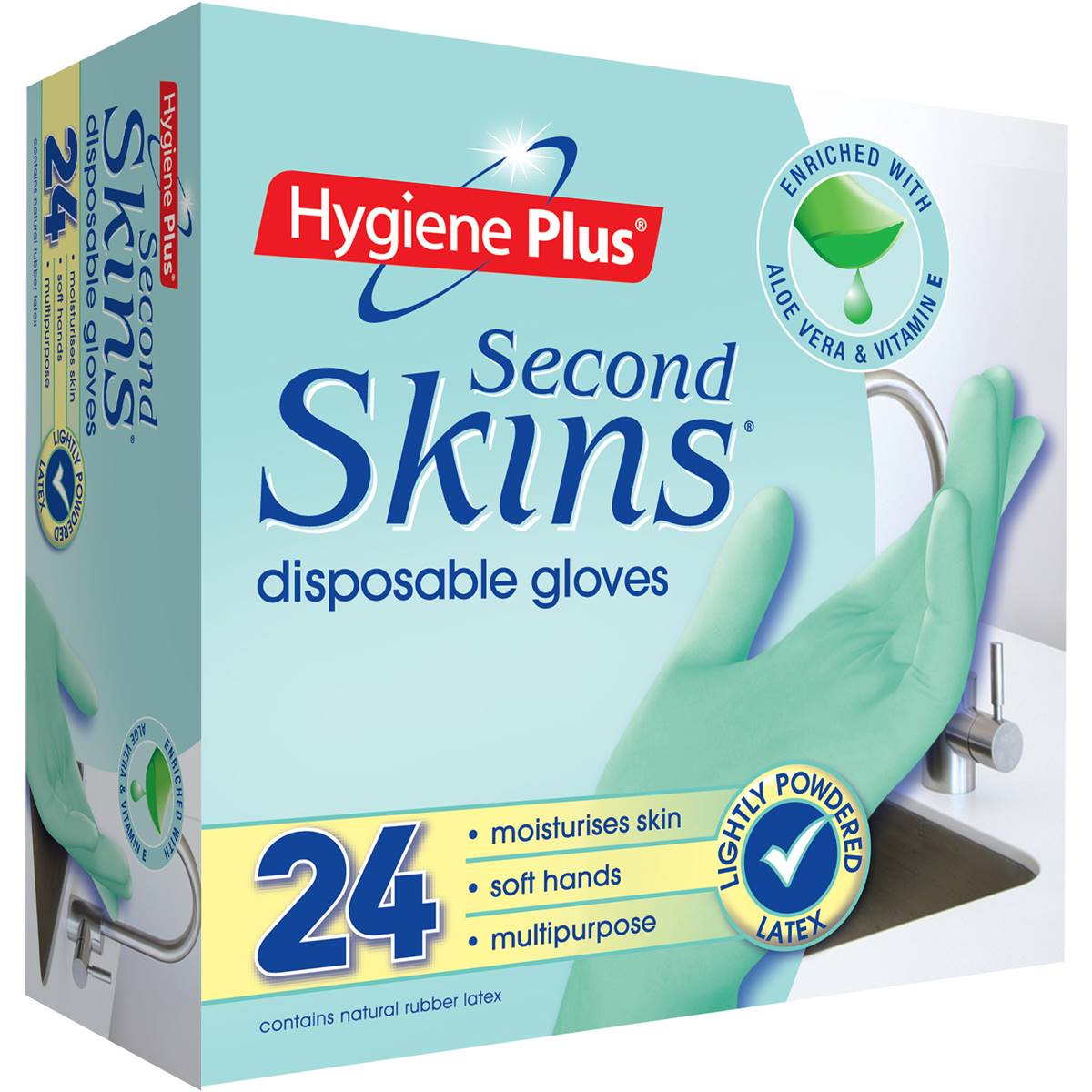 Hygiene Plus Second Skin Latex Gloves Disposable