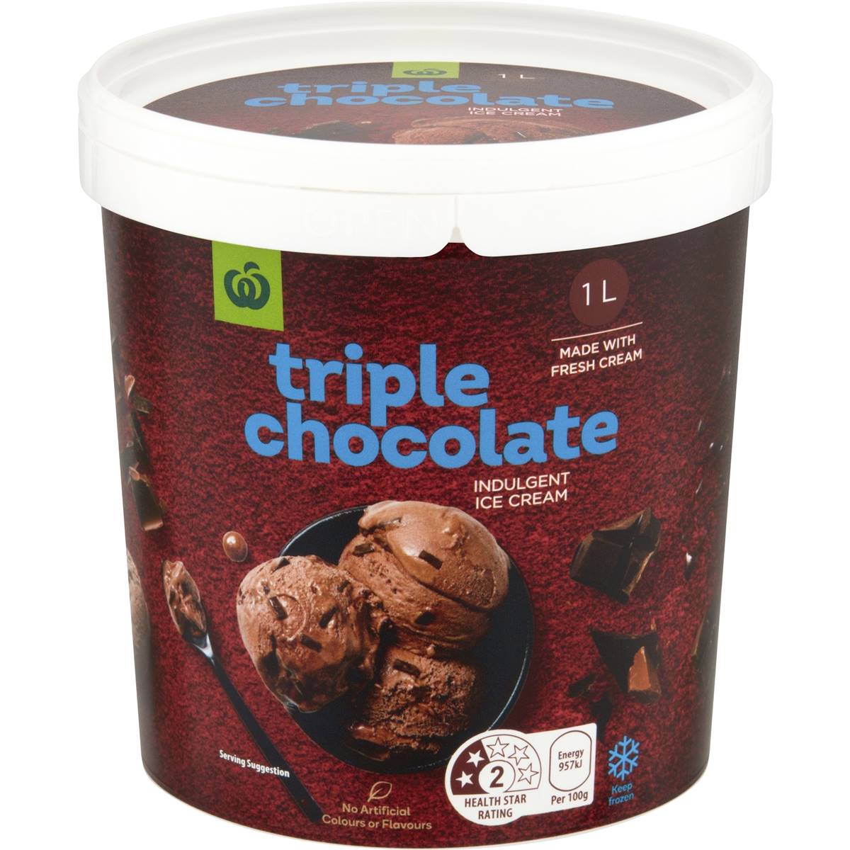 Woolworths Ice Cream Triple Chocolate