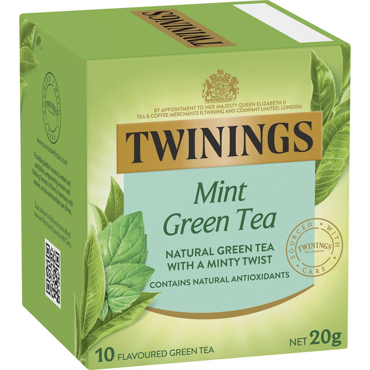Calories in Twinings Green Tea & Mint Tea Bags Tea Bags