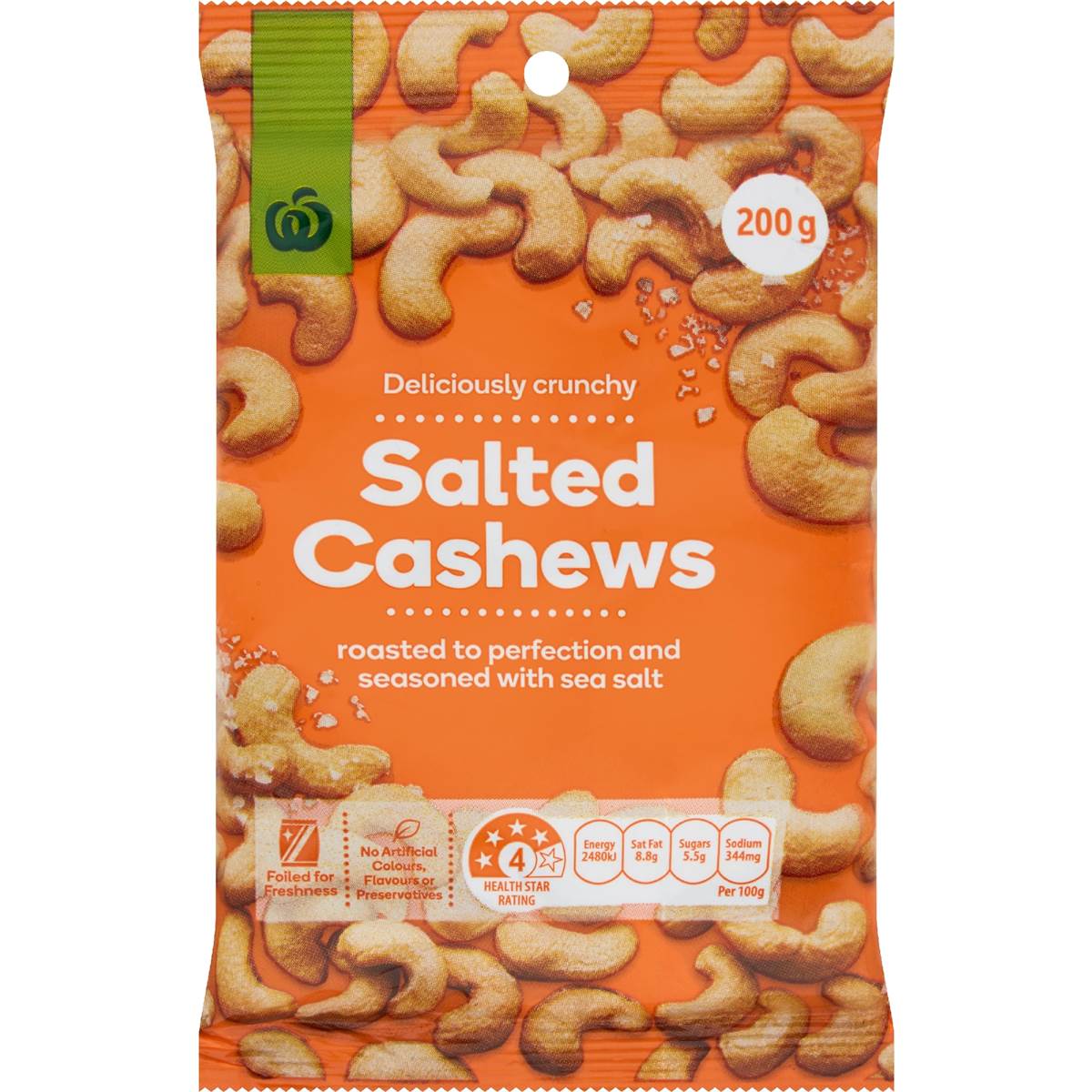 Calories in Woolworths Salted Cashews calcount