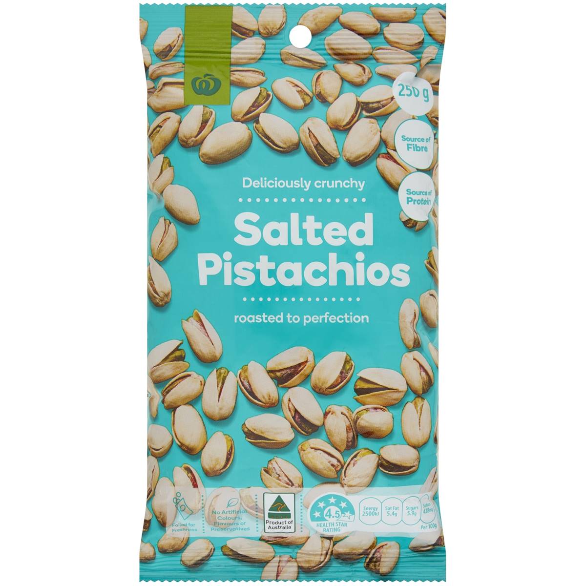 Calories in Woolworths Salted Pistachios
