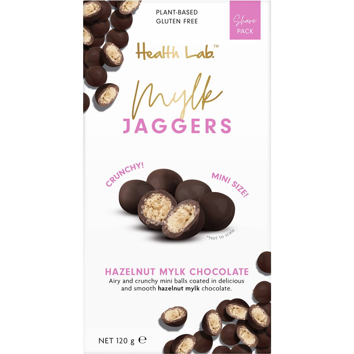 Calories in Health Lab Mylk Jaggers Hazelnut Mylk Chocolate Balls