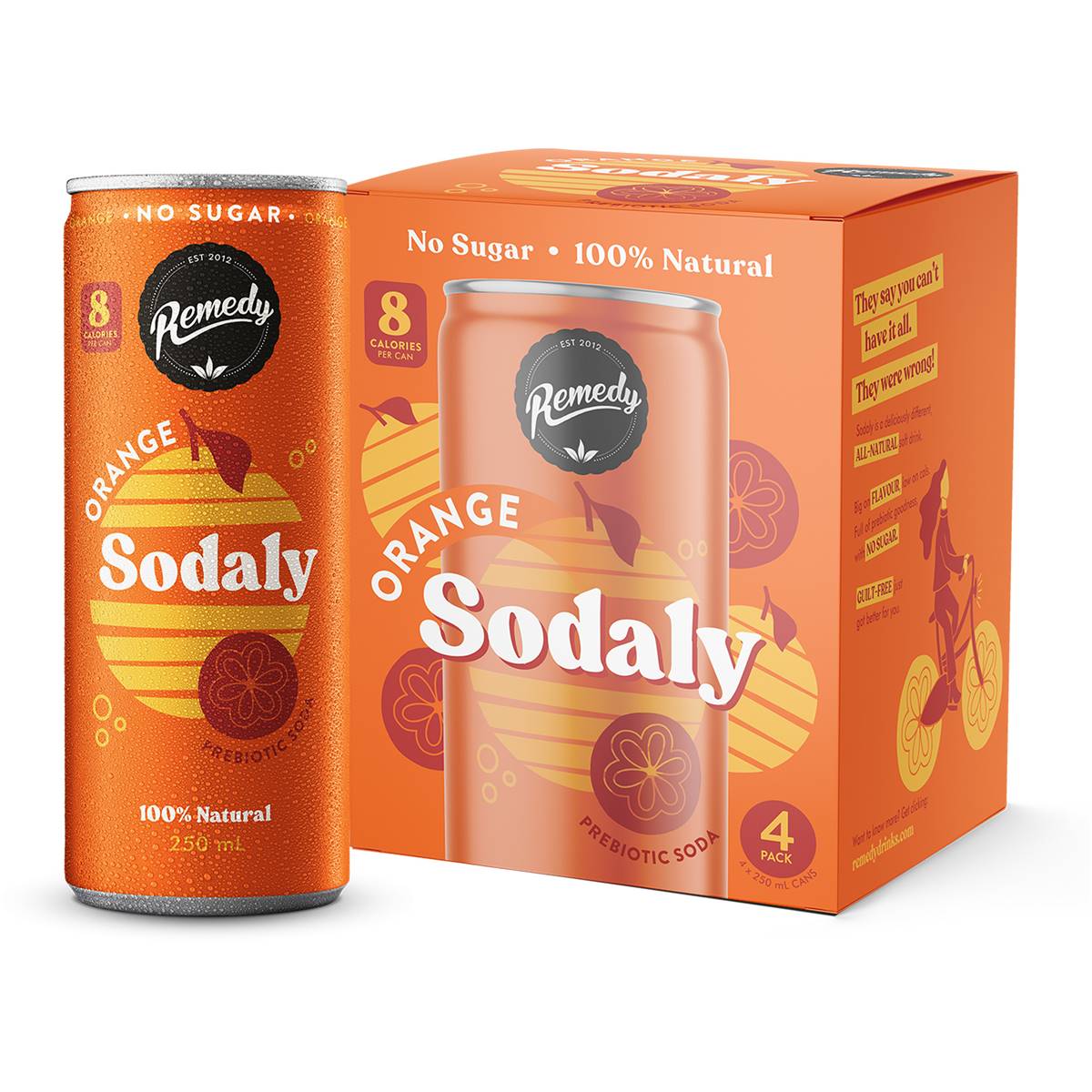 Calories in Remedy Lemon, Lime & Bitters Sodaly Prebiotic Soda No Sugar