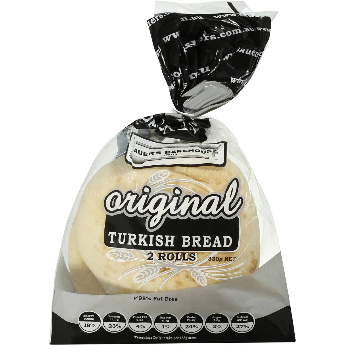 Calories in Coles Turkish Rolls 4 pack Calorie Counter Australia