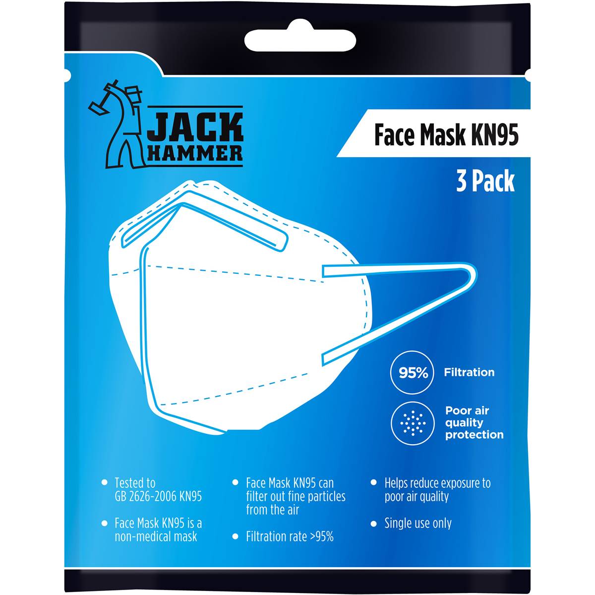 Jack Hammer KN95 Face Masks