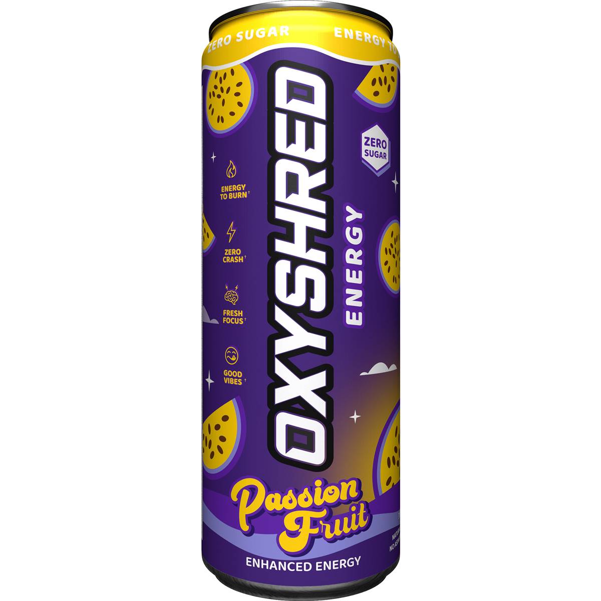 OxyShred Energy Drink Passionfruit Can 355mL