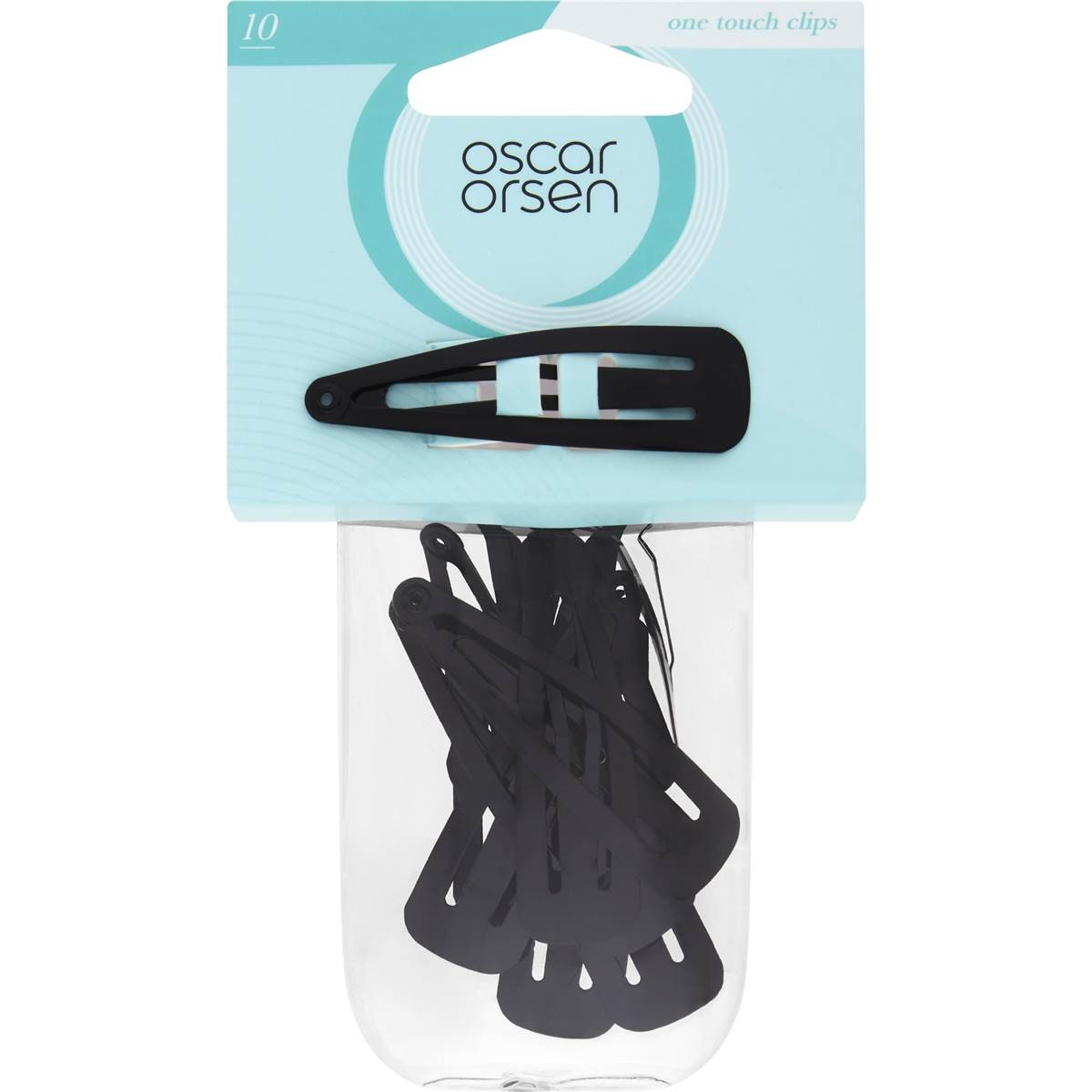 Oscar Orsen One Touch Hair Clip Black
