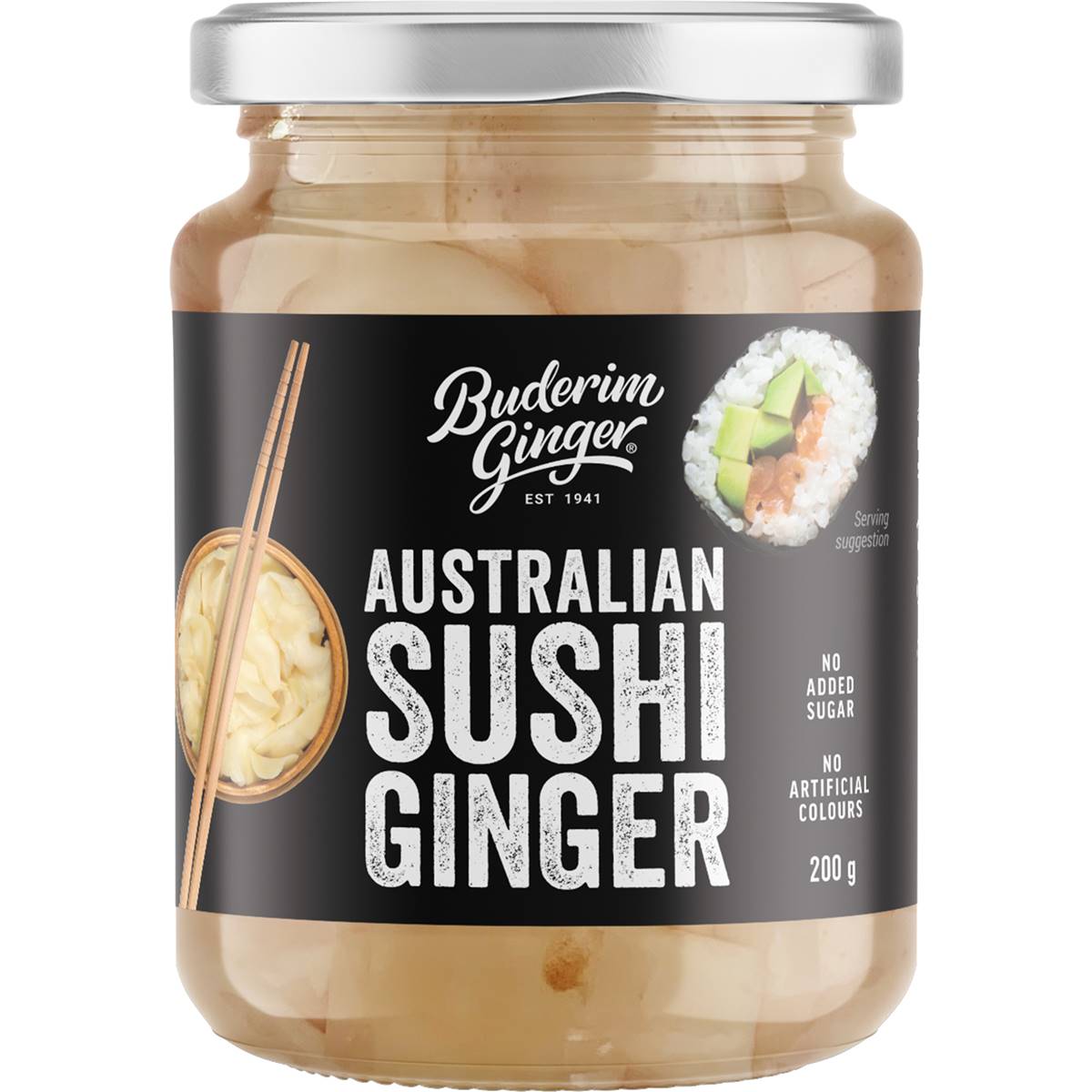 Calories in Buderim Ginger Australian Sushi Ginger