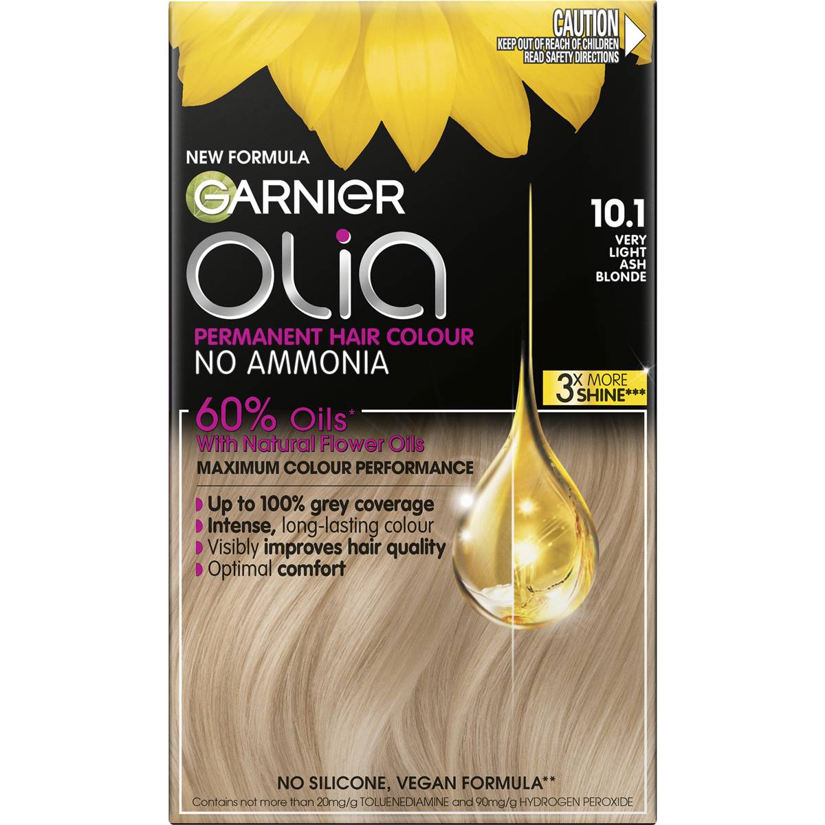Garnier Olia Permanent Hair Colour Light Ash Blonde each