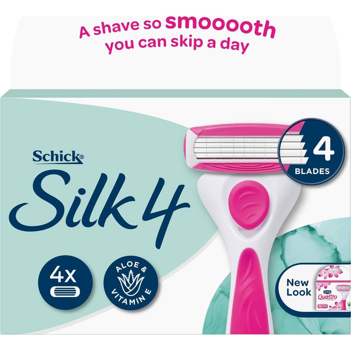 Schick Razor Blades Quattro For Women Cartridges 4 pack – Woolworths