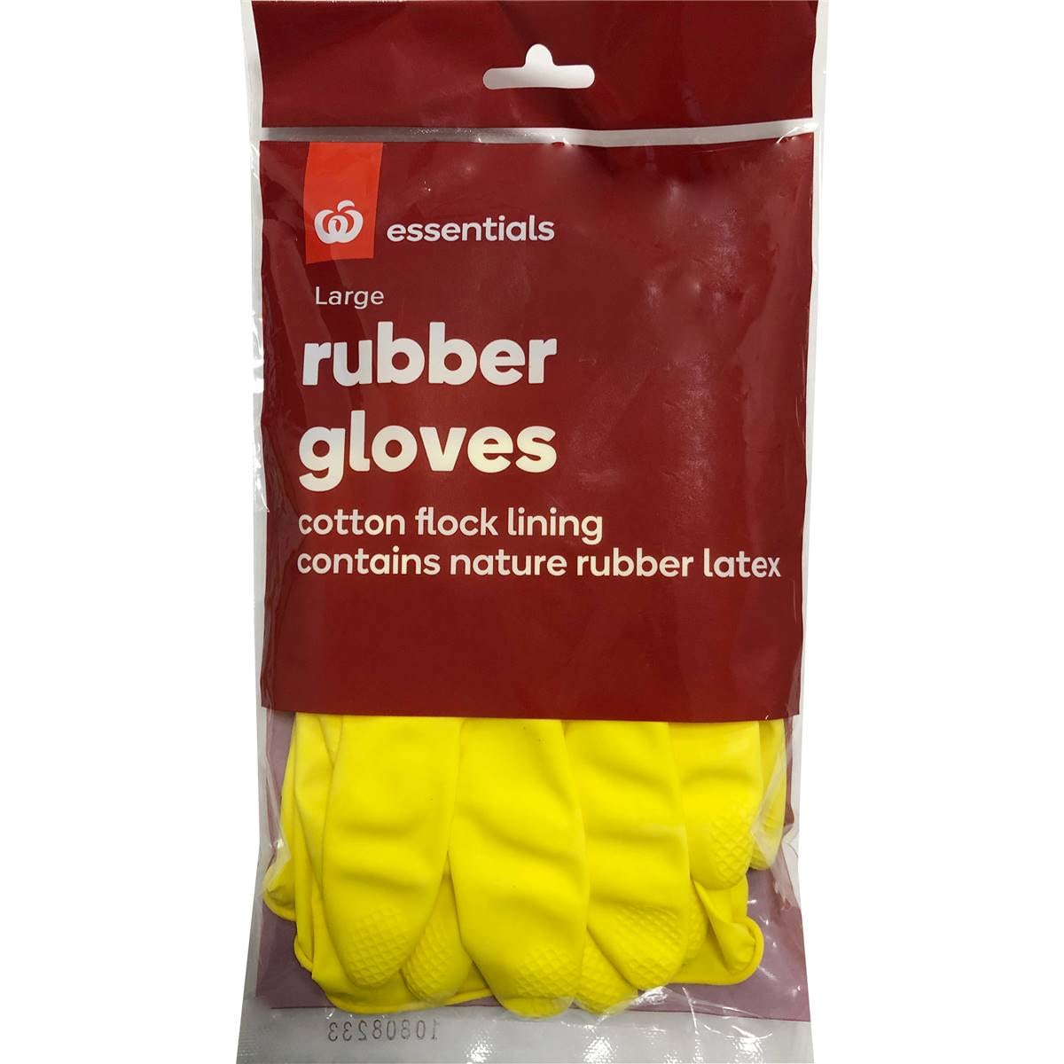 Essentials Rubber Gloves Large
