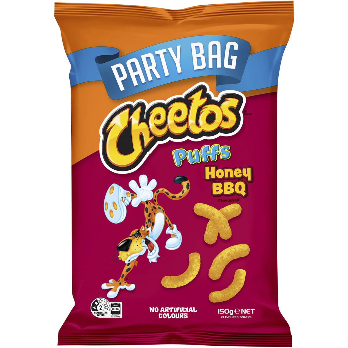 Calories in Cheetos Puffs Honey Bbq Party Bag calcount
