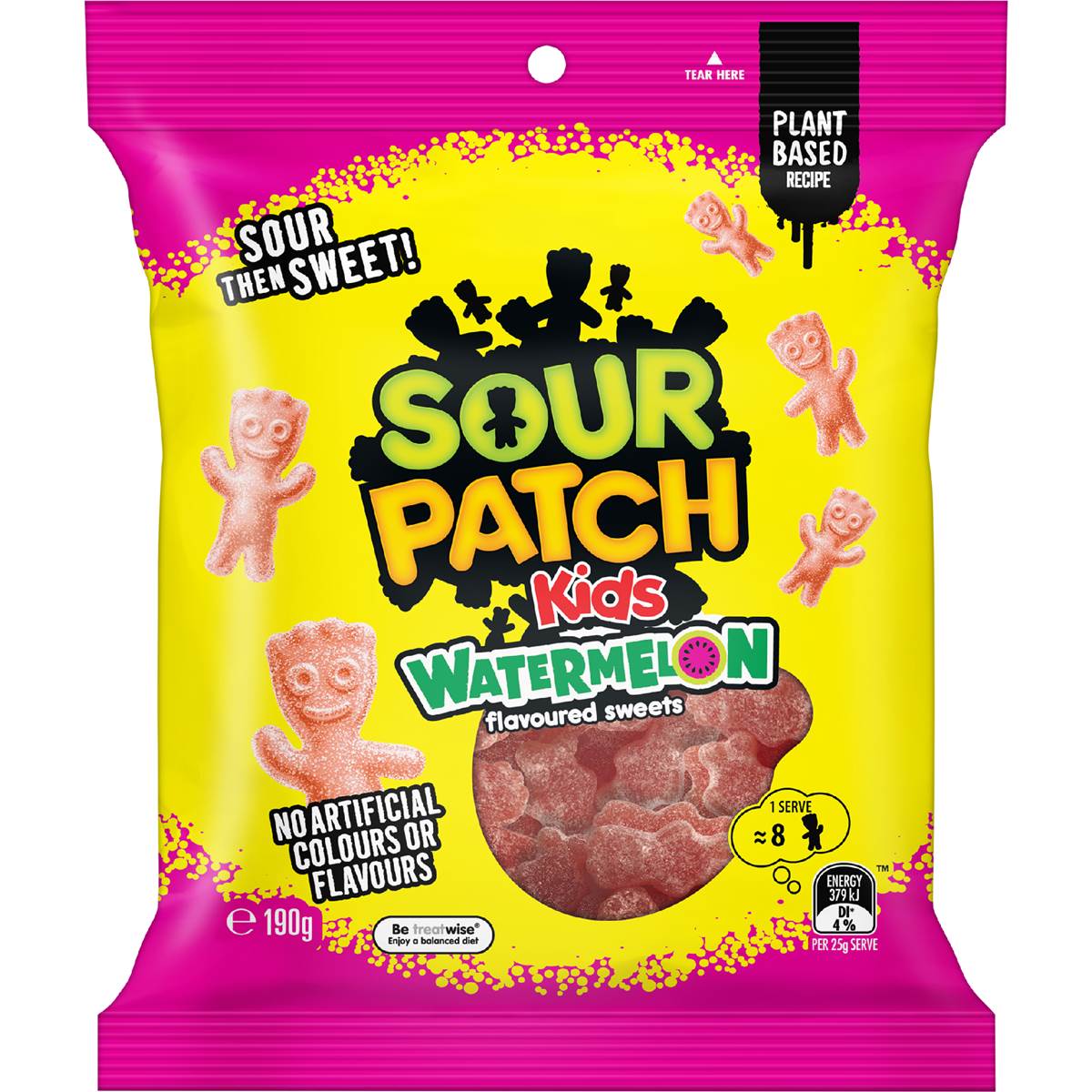 Sour Patch Kids Watermelon Lollies 190g